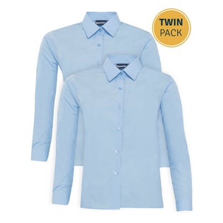 Banner Twin Pack Long Sleeve Blouse-BL