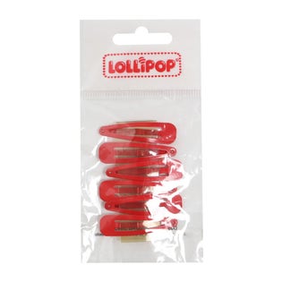 Lollipop 6 pack 4cm Hair Clips-RE