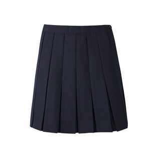 Monkhouse Box Pleated Navy Skirt-NA