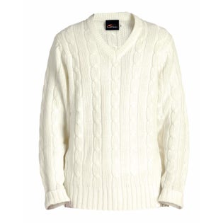 Falcon C506 Heavy Cream Cricket Sweater-WH