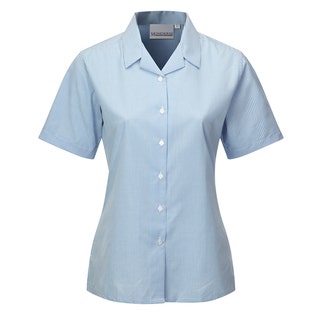 Trutex T/P S/S RV Blue/White Check Blse-BLWH