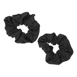 W.T Twin Pack Jersey Hair Scrunchie-BK