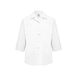 David Luke Twin Pack 3/4 Sleeve Blouse-WH