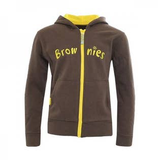 Brownie Hooded Zip Top-BR