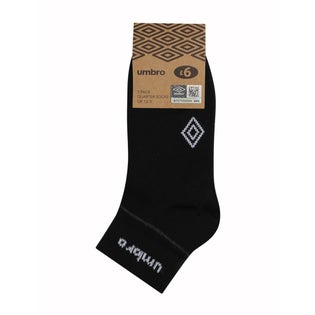 Umbro 3 Pack Quarter Socks-BK